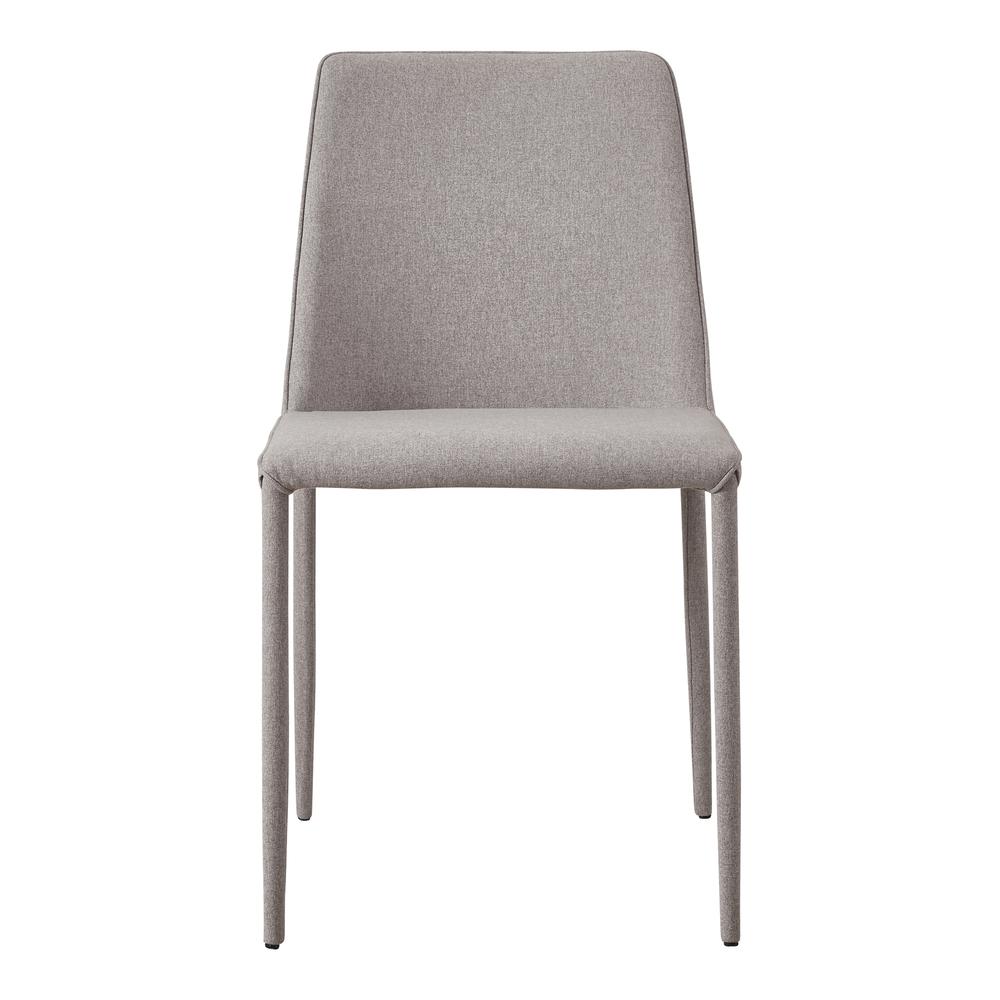 Nora Fabric Dining Chair Light Grey-Set Of Two. Picture 4