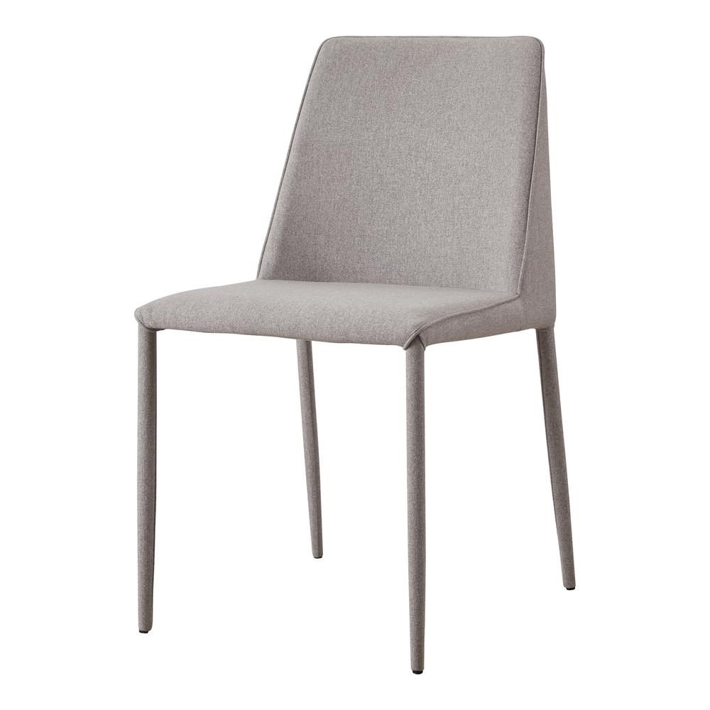 Nora Fabric Dining Chair Light Grey-Set Of Two. Picture 5