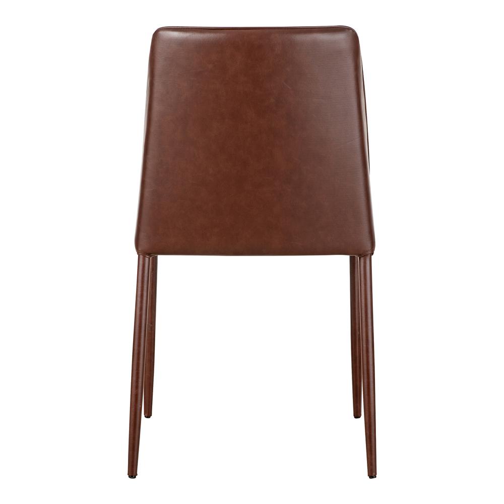 Nora Dining Chair Smoked Cherry Vegan Leather-Set Of Two. Picture 7