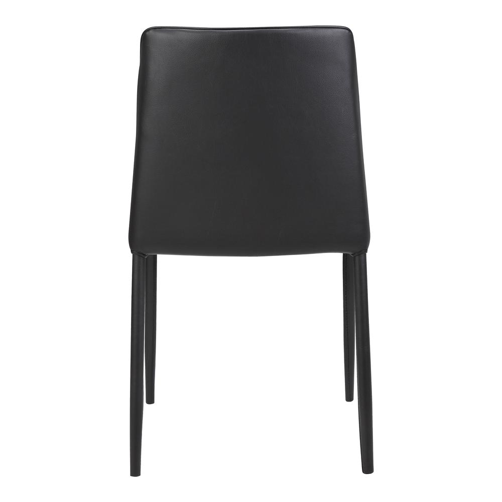 Nora Dining Chair Black Vegan Leather-Set Of Two. Picture 7