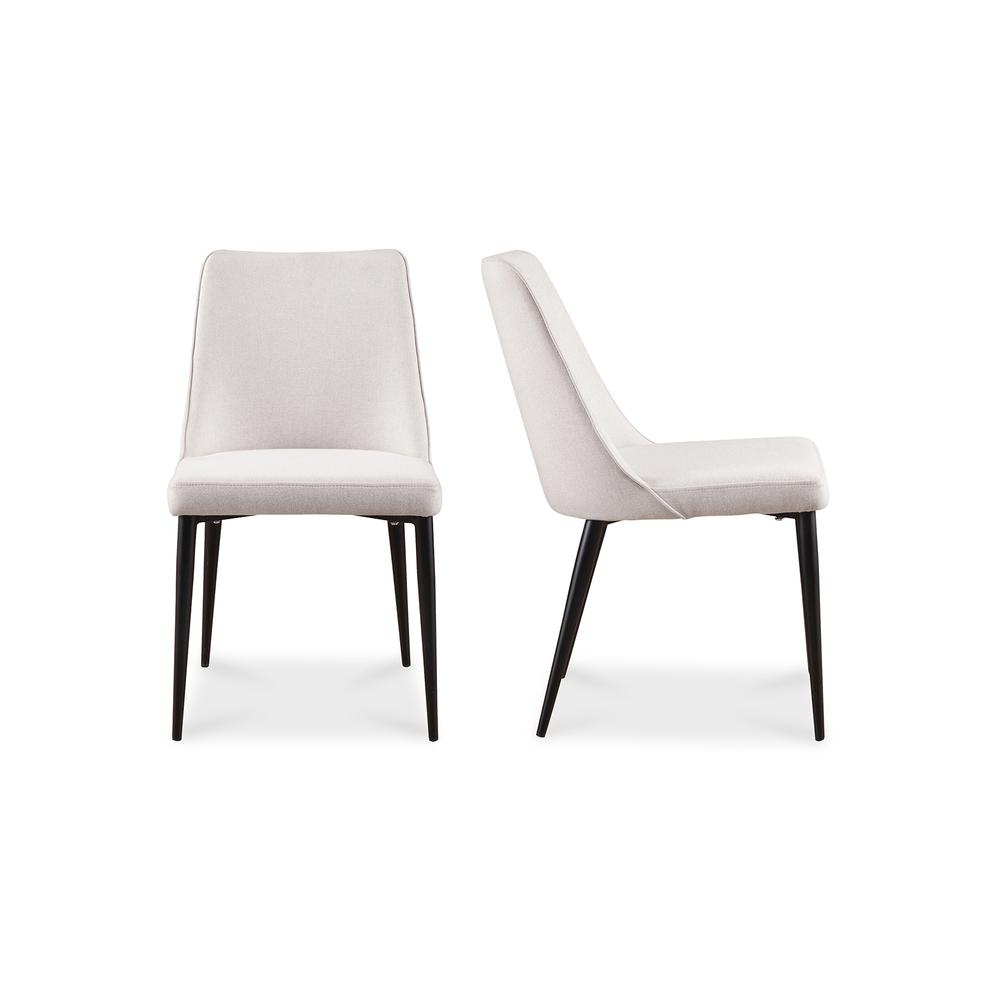 Lula Dining Chair Oatmeal-Set Of Two. Picture 1