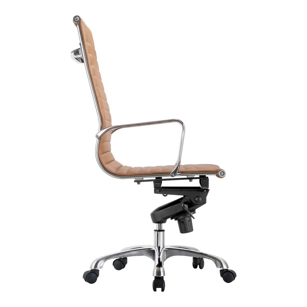 Omega Swivel Office Chair High Back Tan. Picture 3