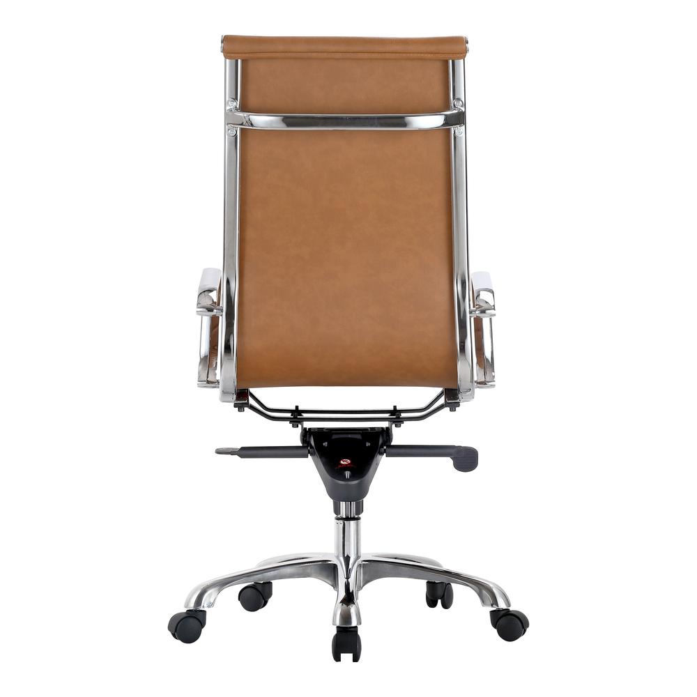Omega Swivel Office Chair High Back Tan. Picture 4