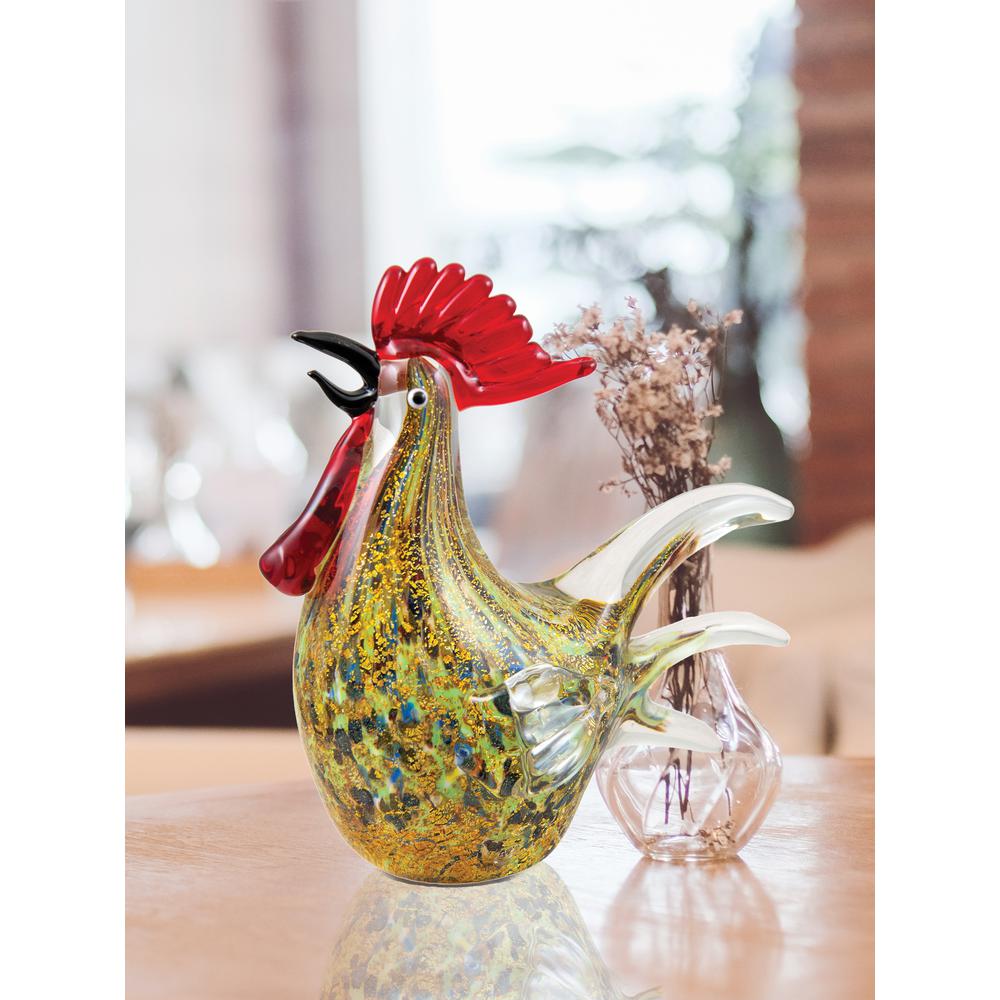 Norco Rooster Handcrafted Art Glass Figurine. Picture 2