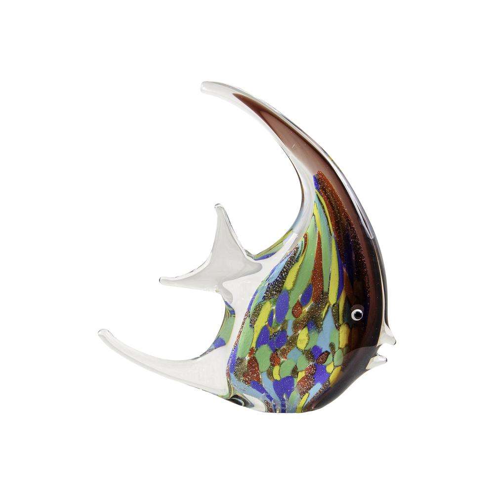 Banner Fish Handcrafted Art Glass Figurine. The main picture.