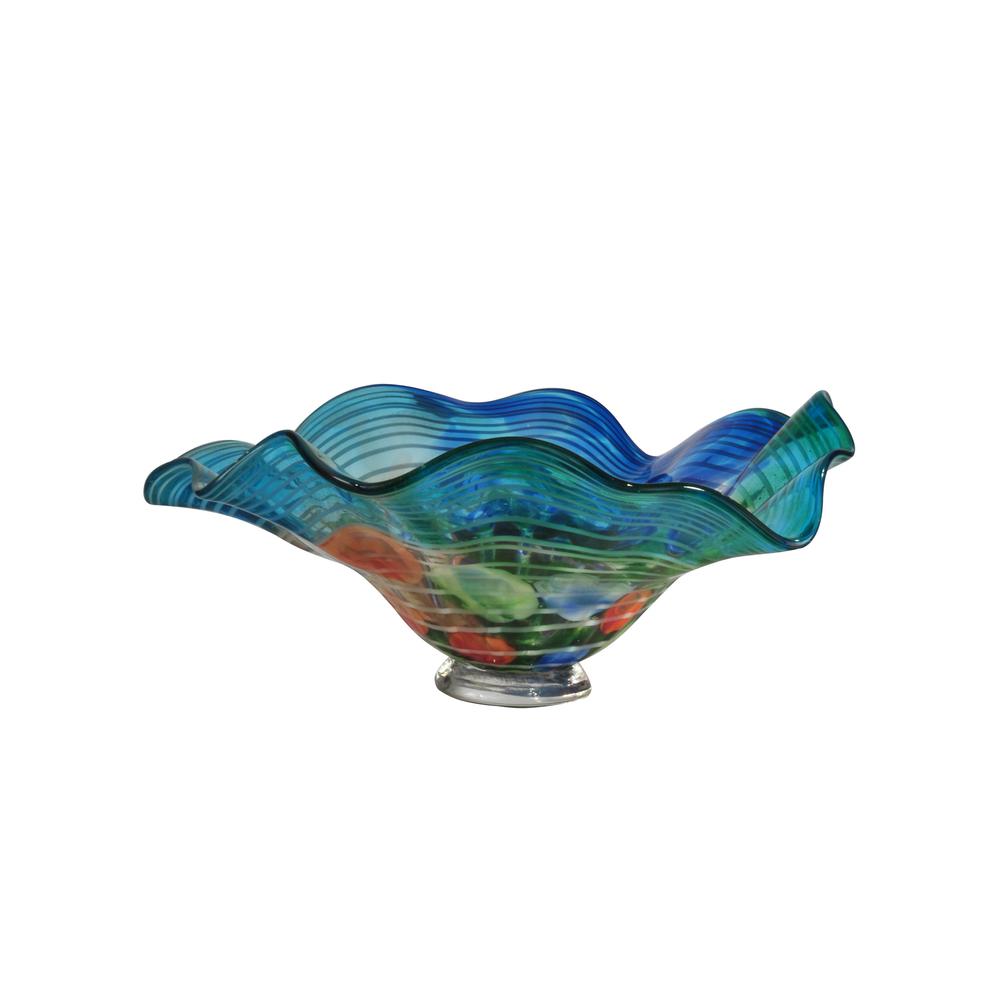 Newport Heights Hand Blown Art Glass Bowl. The main picture.