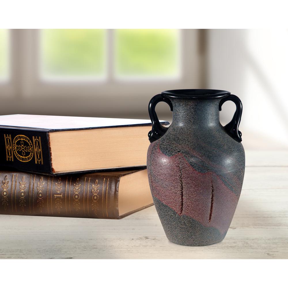 Springdale 6"H Myria 4-Piece Hand Blown Art Glass Vase Set. Picture 2