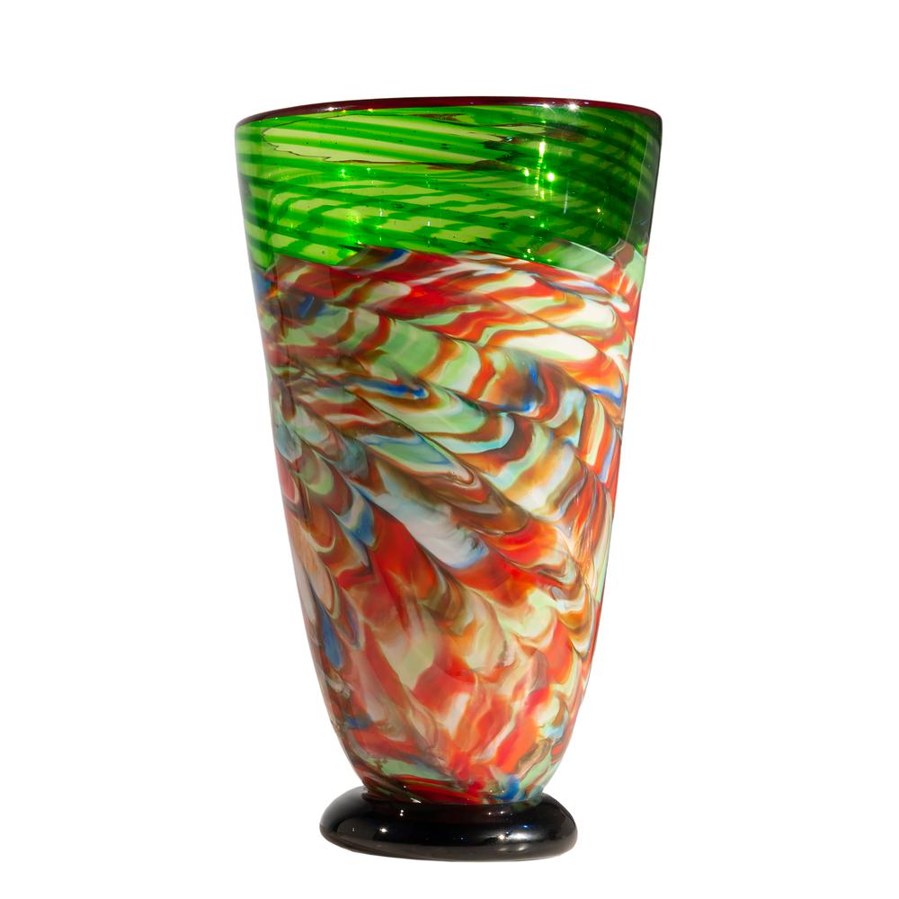 Glasier Hand Blown Art Glass Vase. The main picture.