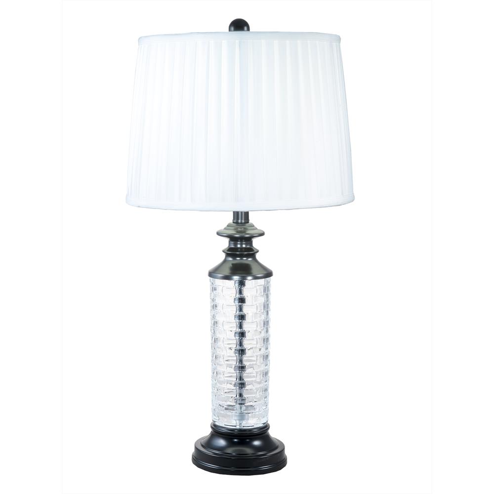 Overland 24% Lead Crystal Table Lamp. The main picture.