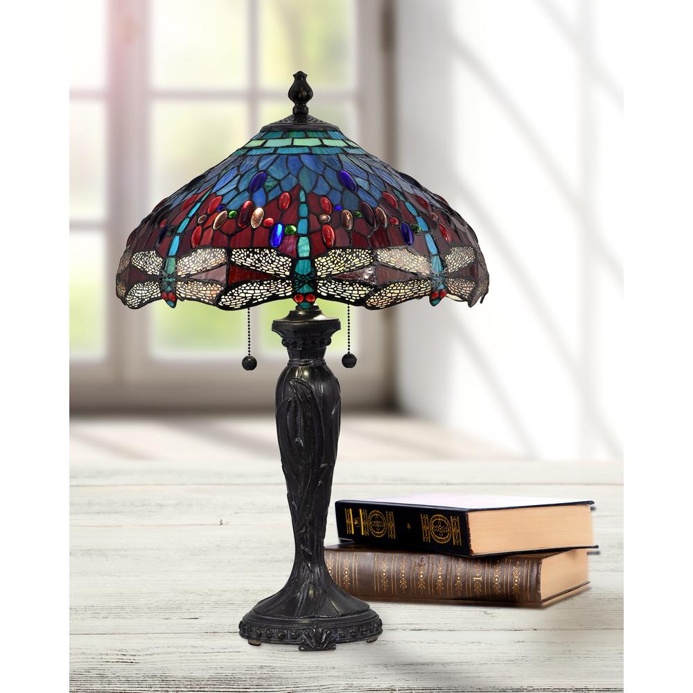 Gilder Dragonfly Tiffany Table Lamp. Picture 2