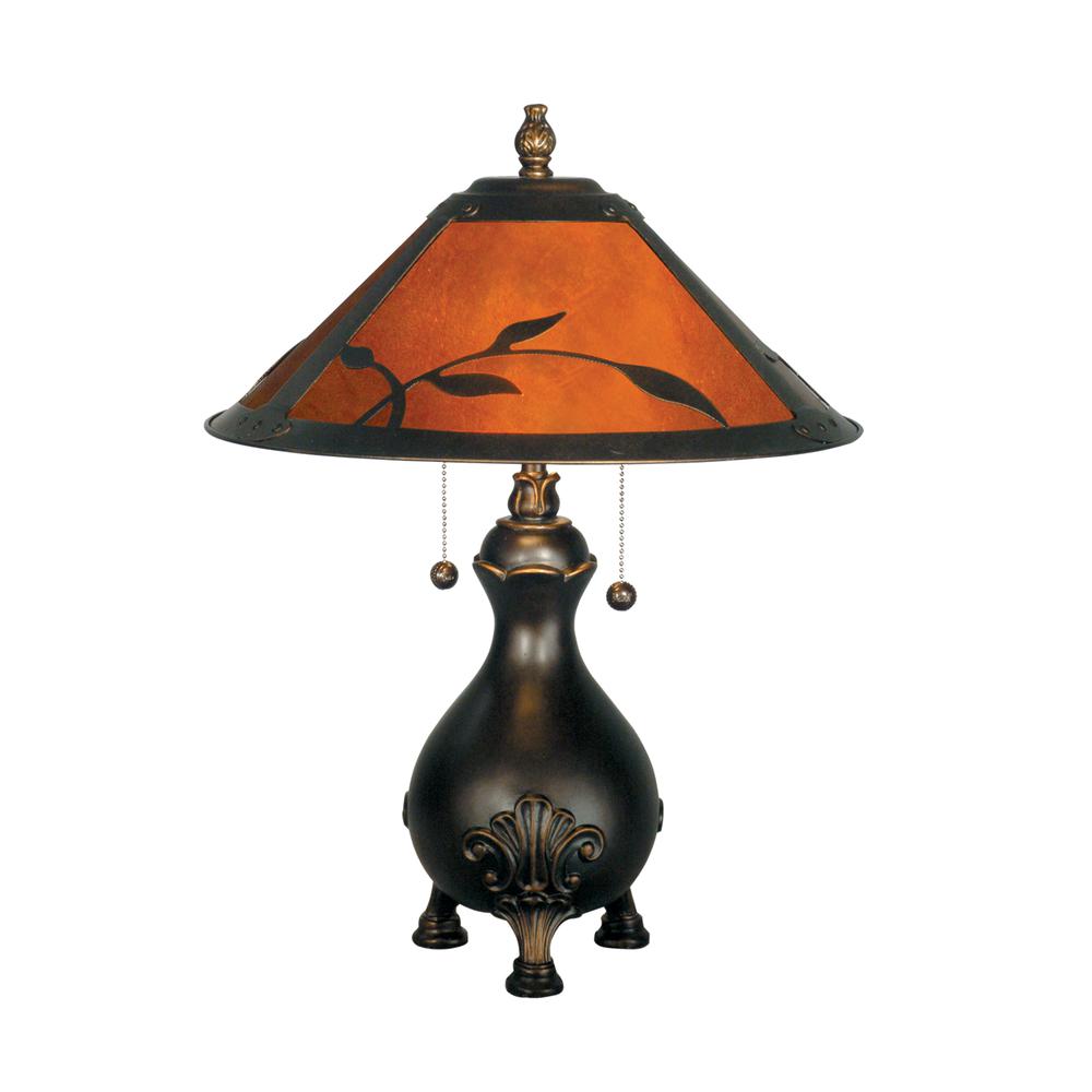 Leafs Mica Table Lamp. Picture 1