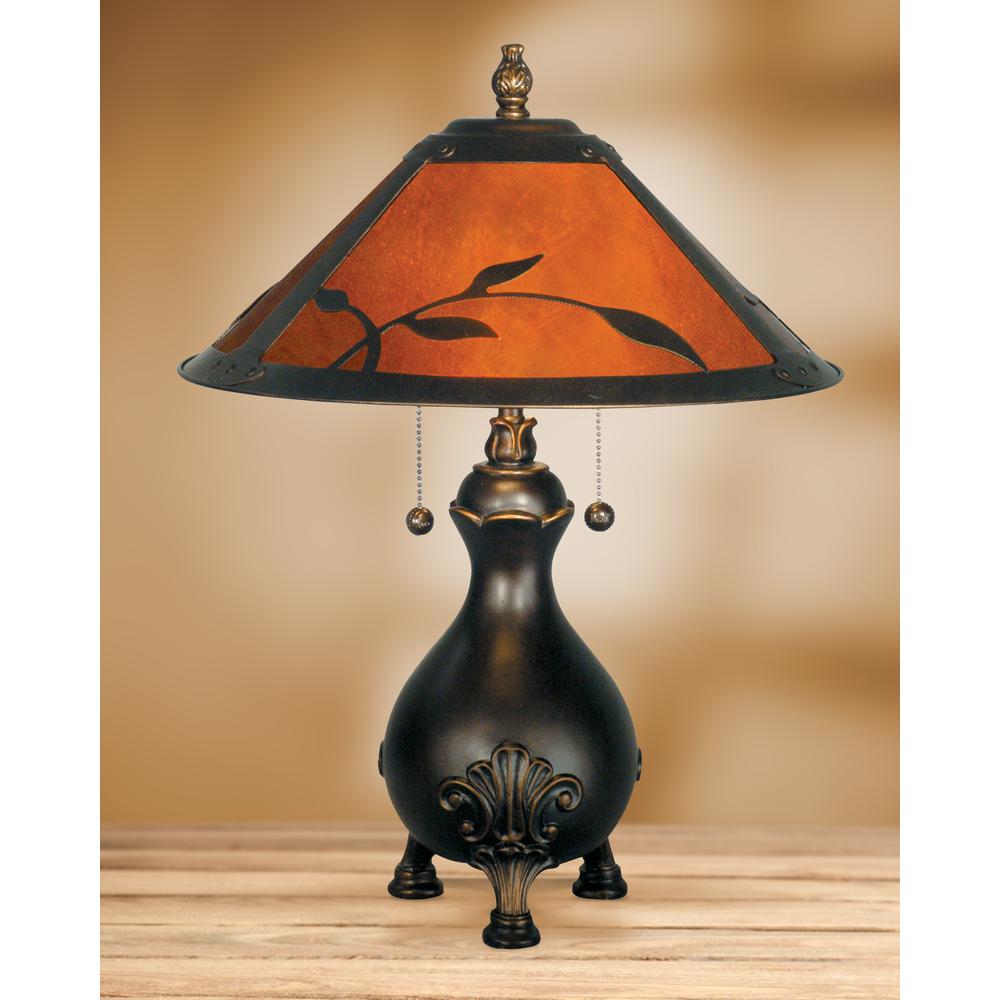Leafs Mica Table Lamp. Picture 2