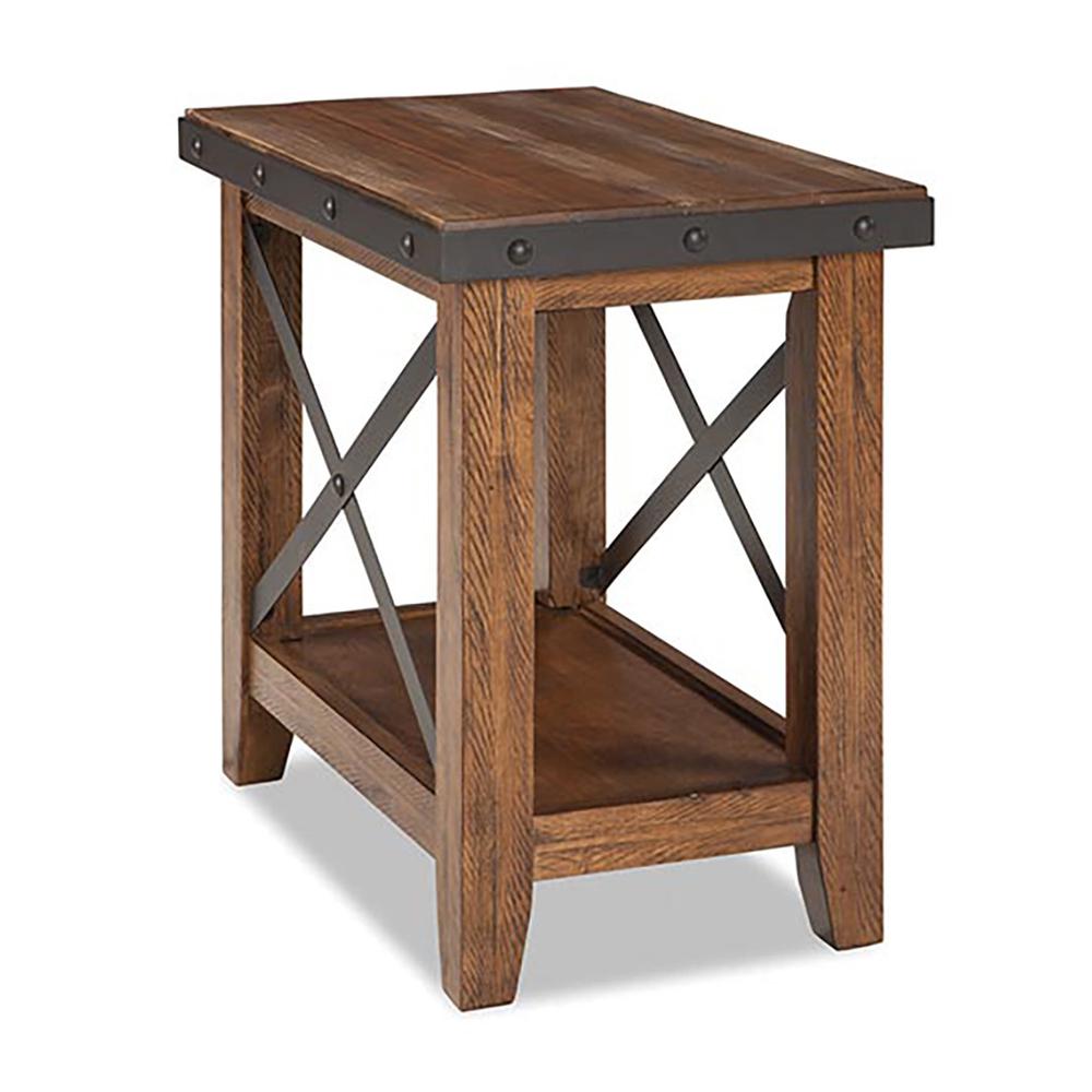 Taos Chairside Table, Multi Colored Brown Canyon Finish. Picture 1
