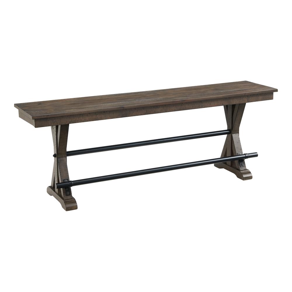 Backless Counter Bench, 68" in Brushed Charcoal. Picture 1