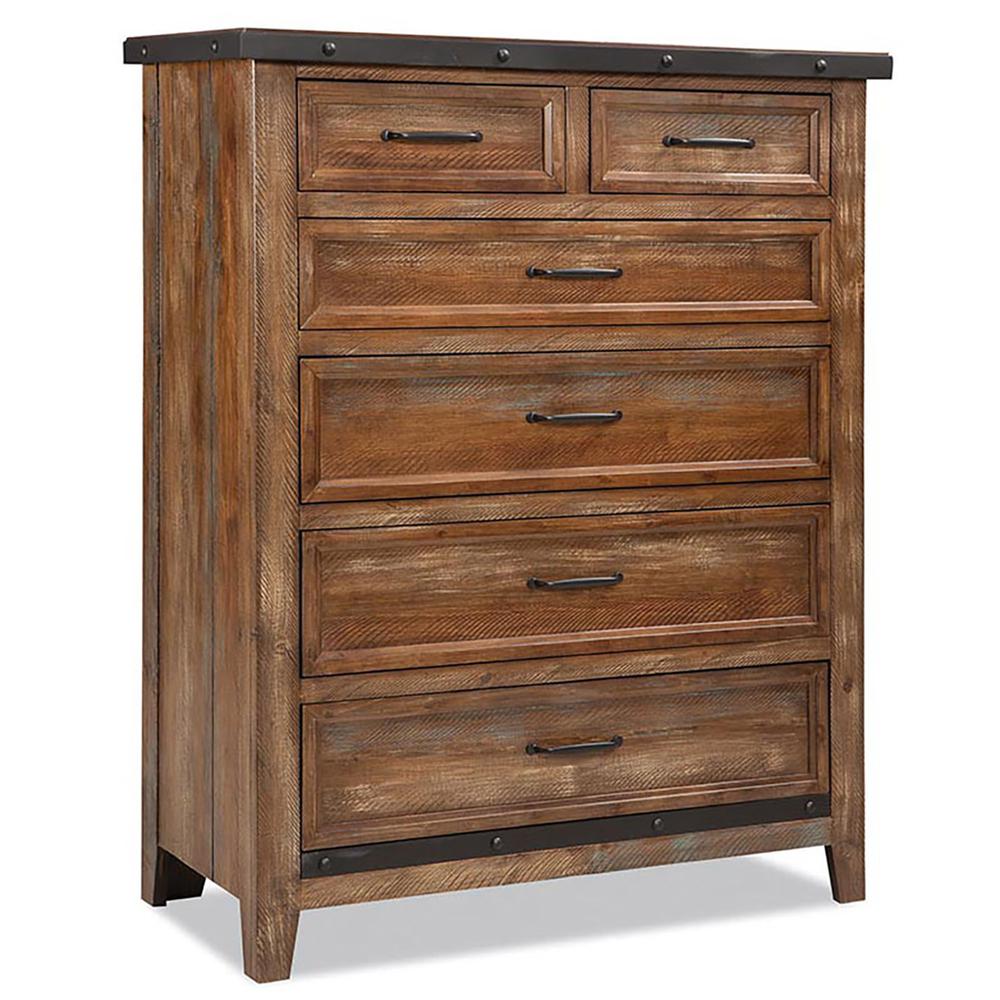 Chest, 6 Drawer Standard in Canyon Brown. Picture 1