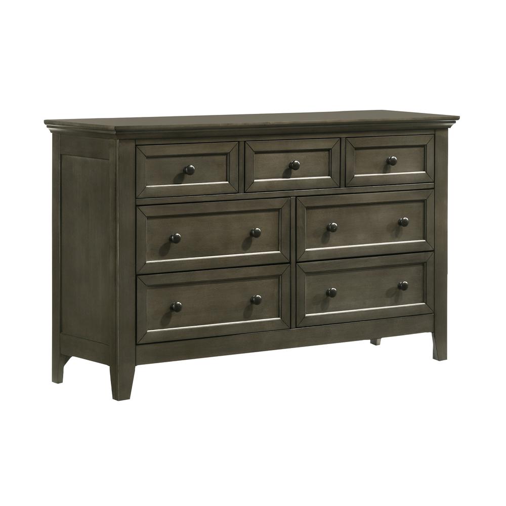 Dresser, 7 Drawer in Gray. Picture 1