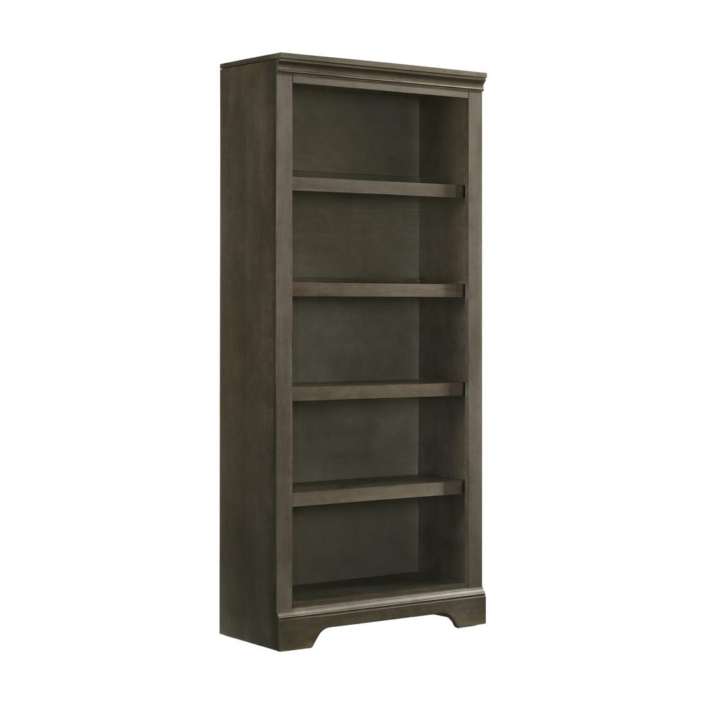 RTA - 72" Bunching Bookcase in Gray. Picture 1
