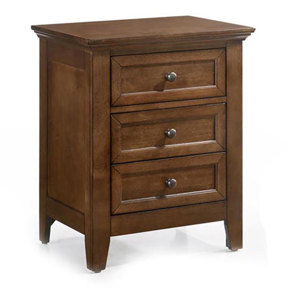 Nightstand, 3 Drawer in Tuscan. Picture 1