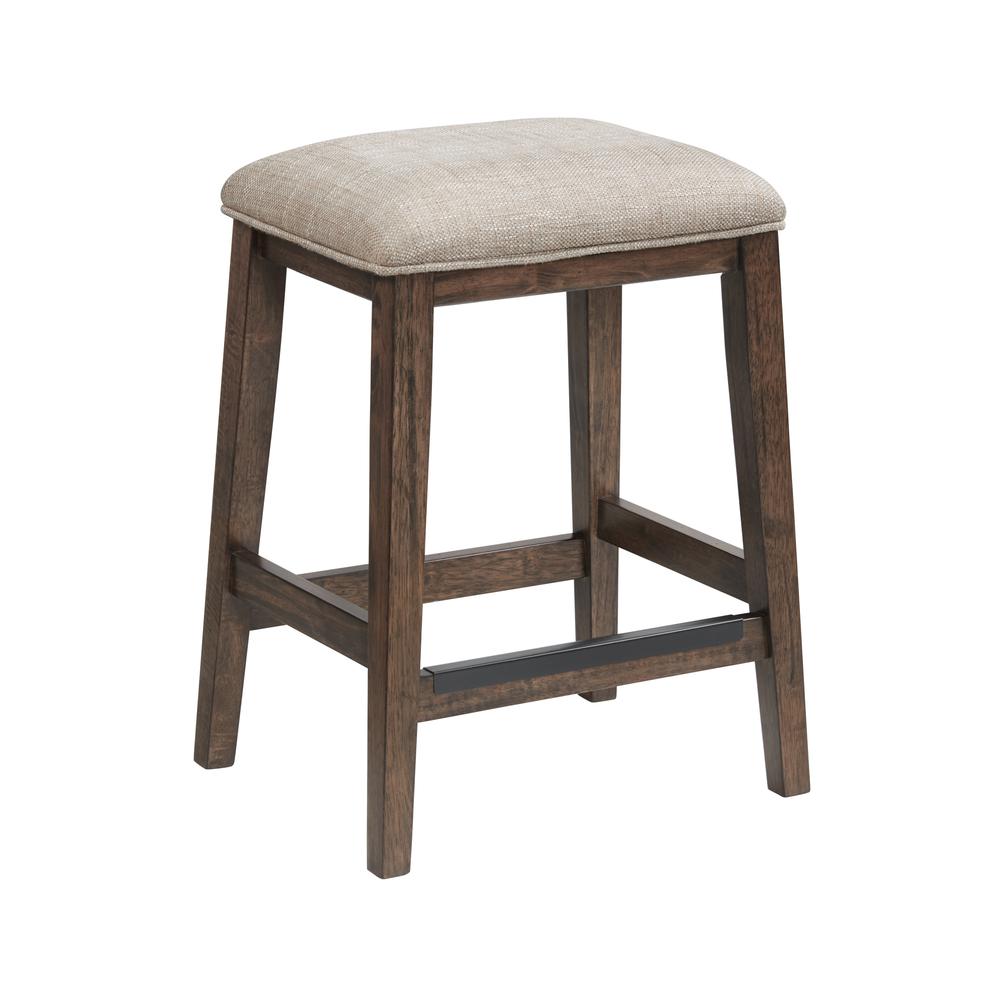 24" Backless Barstool in Brushed Mango (Set of 2). Picture 1