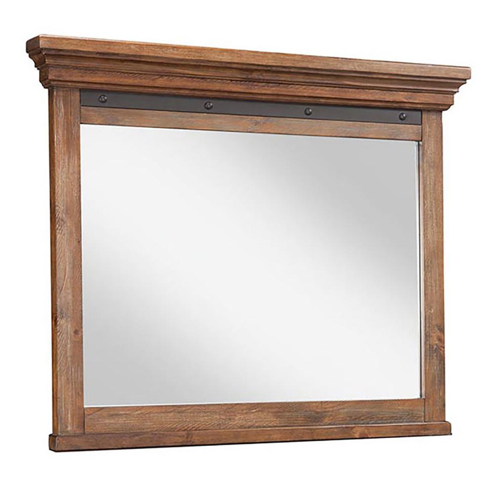 Mirror, Landscape Dresser in Canyon Brown. Picture 1