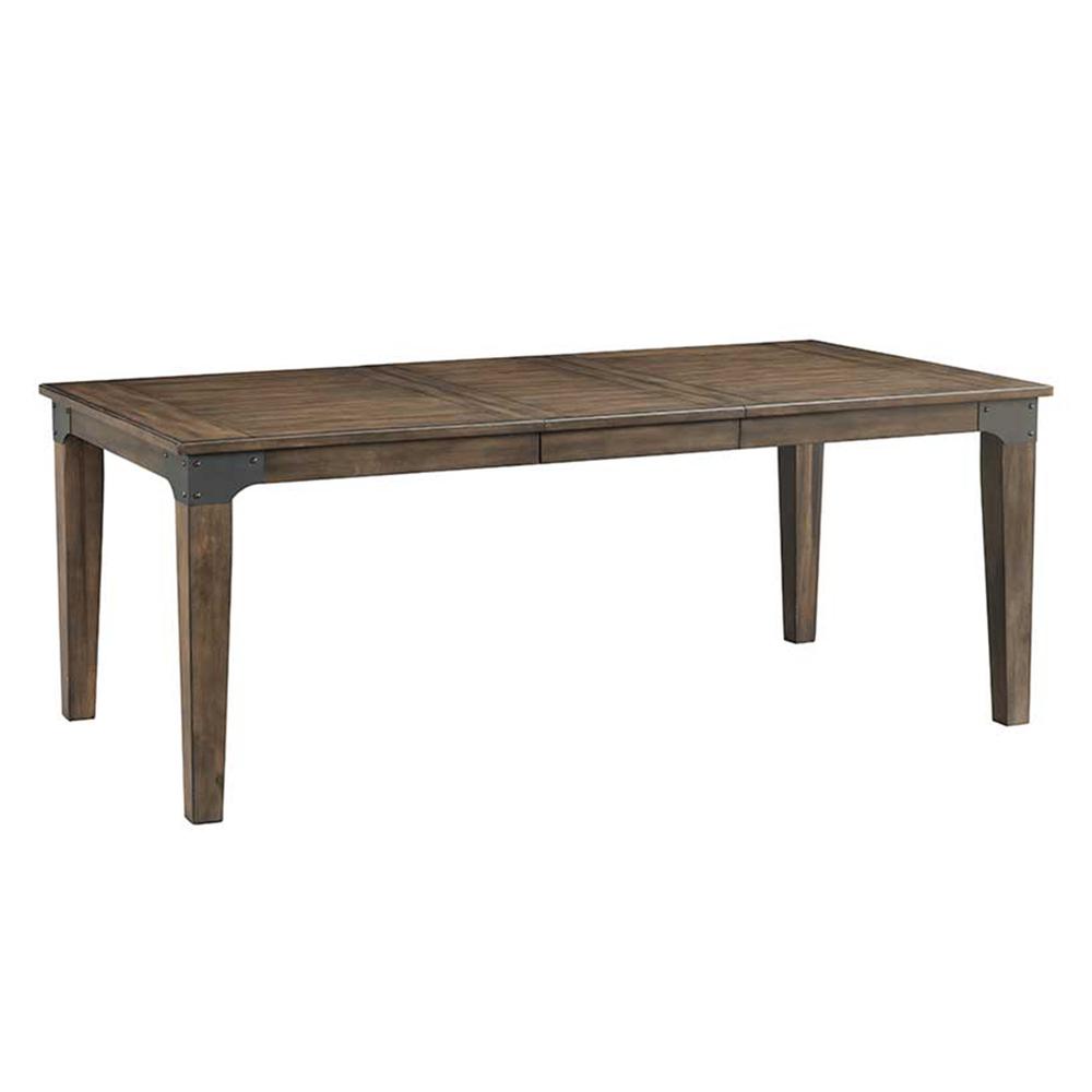 Table, 42 x 60-78, 18" Leaf in Gun Powder Gray. Picture 1