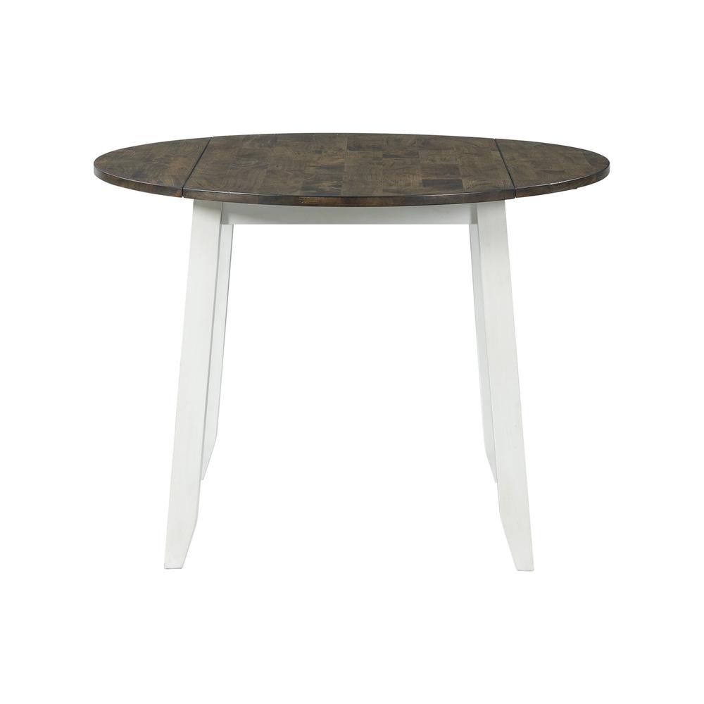 Table, 42" Drop Leaf in Gray & White. Picture 1
