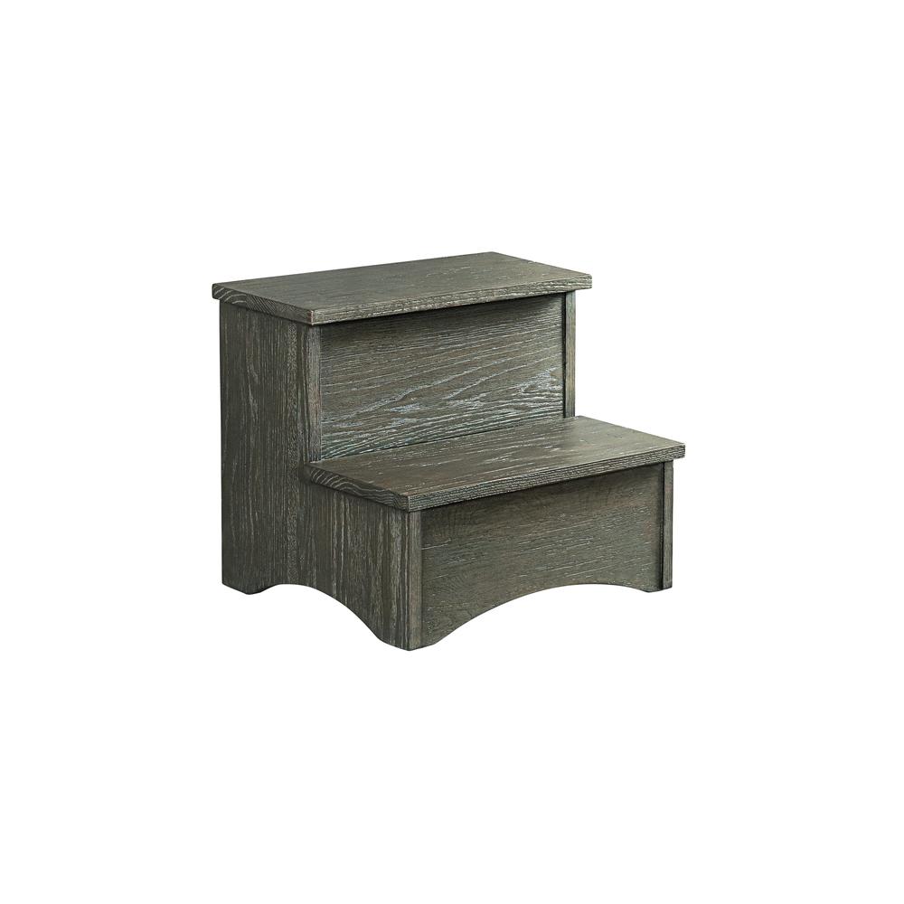 Step Stool in Brushed Pewter. Picture 1