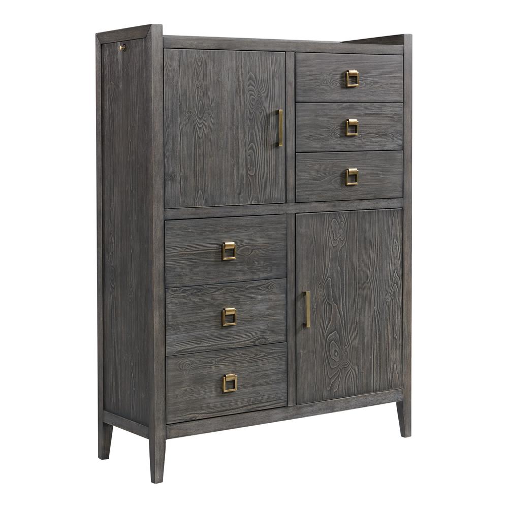 Gentleman's Chest, 6 Drawer in Brushed Brindle. Picture 1