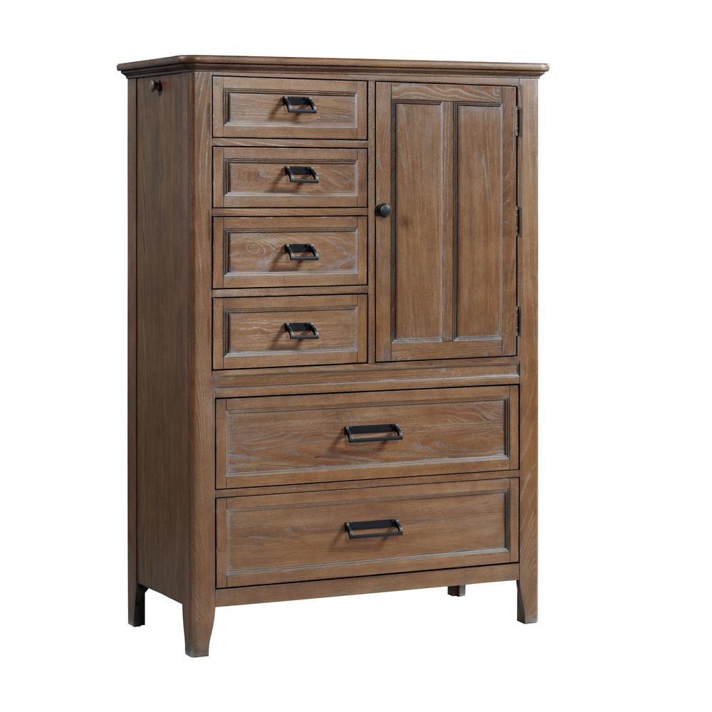 Gentleman's Chest, 6 Drawer in Harvest Brown. Picture 1