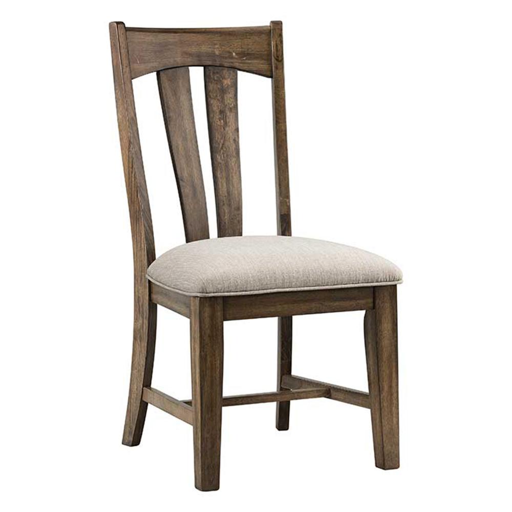 Chair, Splat Back w/Cushion Seat in Gun Powder Gray (Set of 2). Picture 1