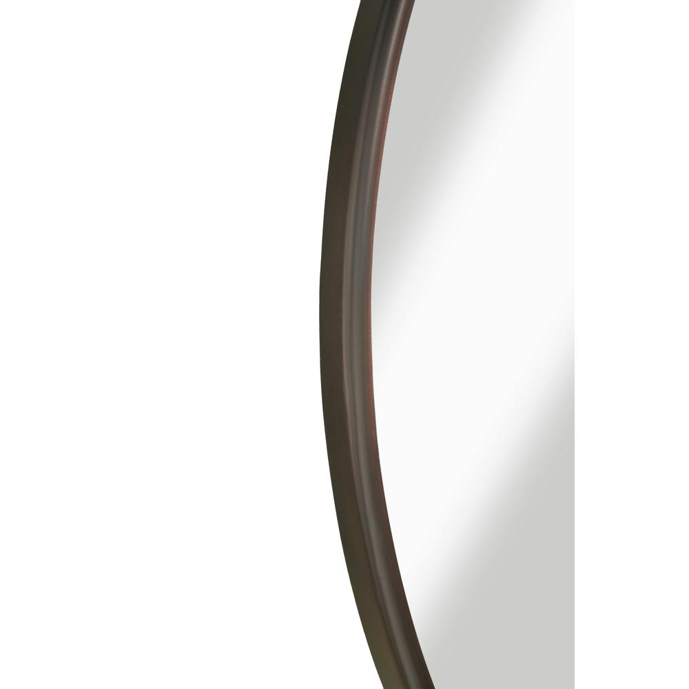 Martin Svensson Home 30" Oil Rubbed Bronze Framed Round Wall Mirror. Picture 3