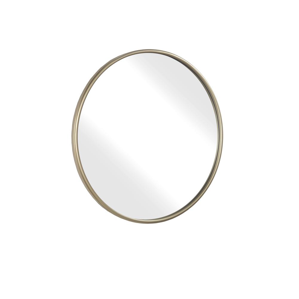 Martin Svensson Home 30" Gold Framed Round Wall Mirror. Picture 3
