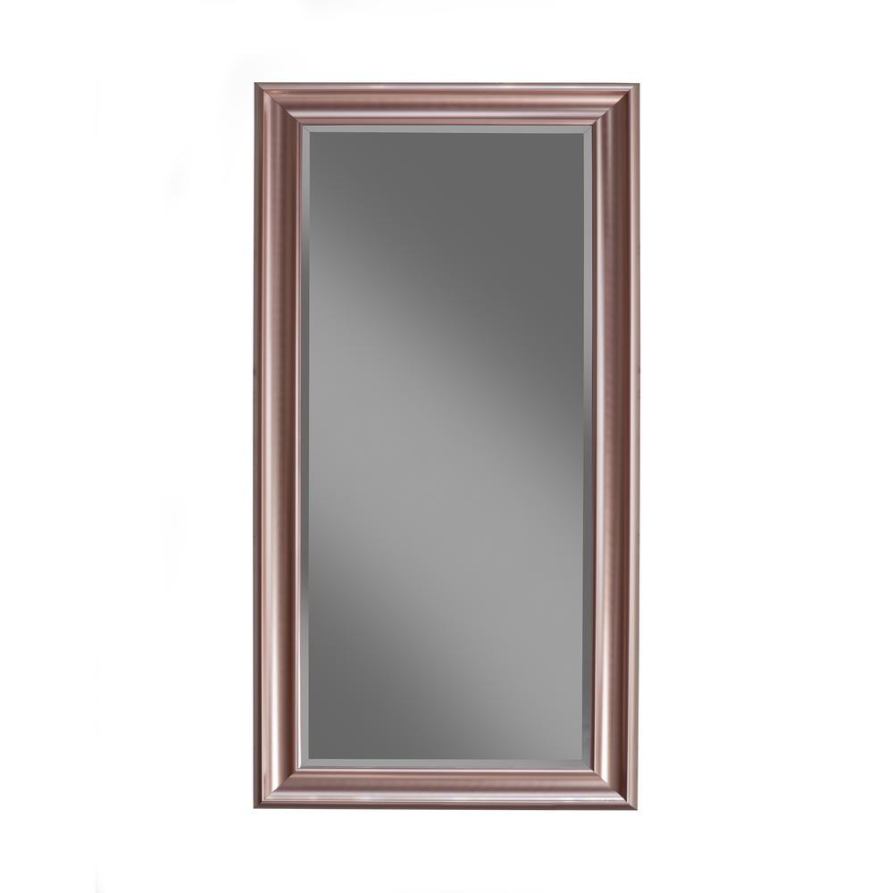 Rose Gold Full Length Leaner Mirror. Picture 1
