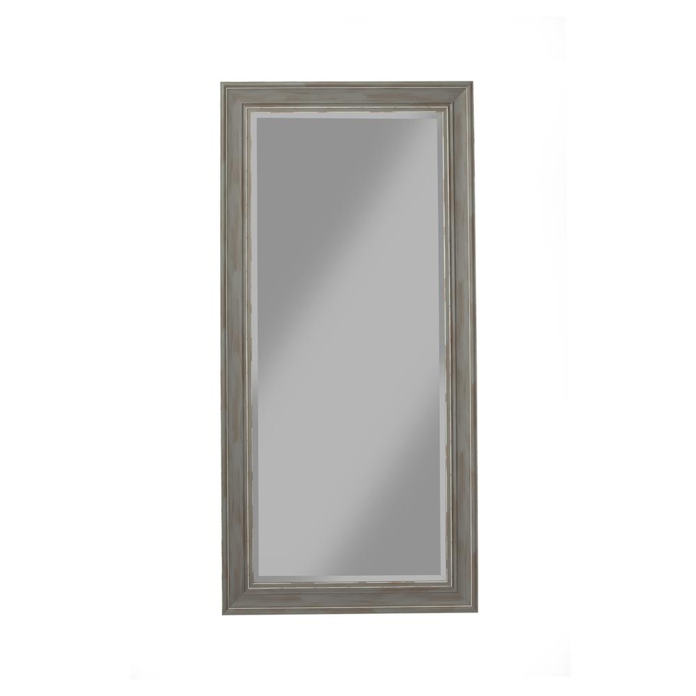 Antique Grey Farmhouse Full Length Leaner Mirror. Picture 5