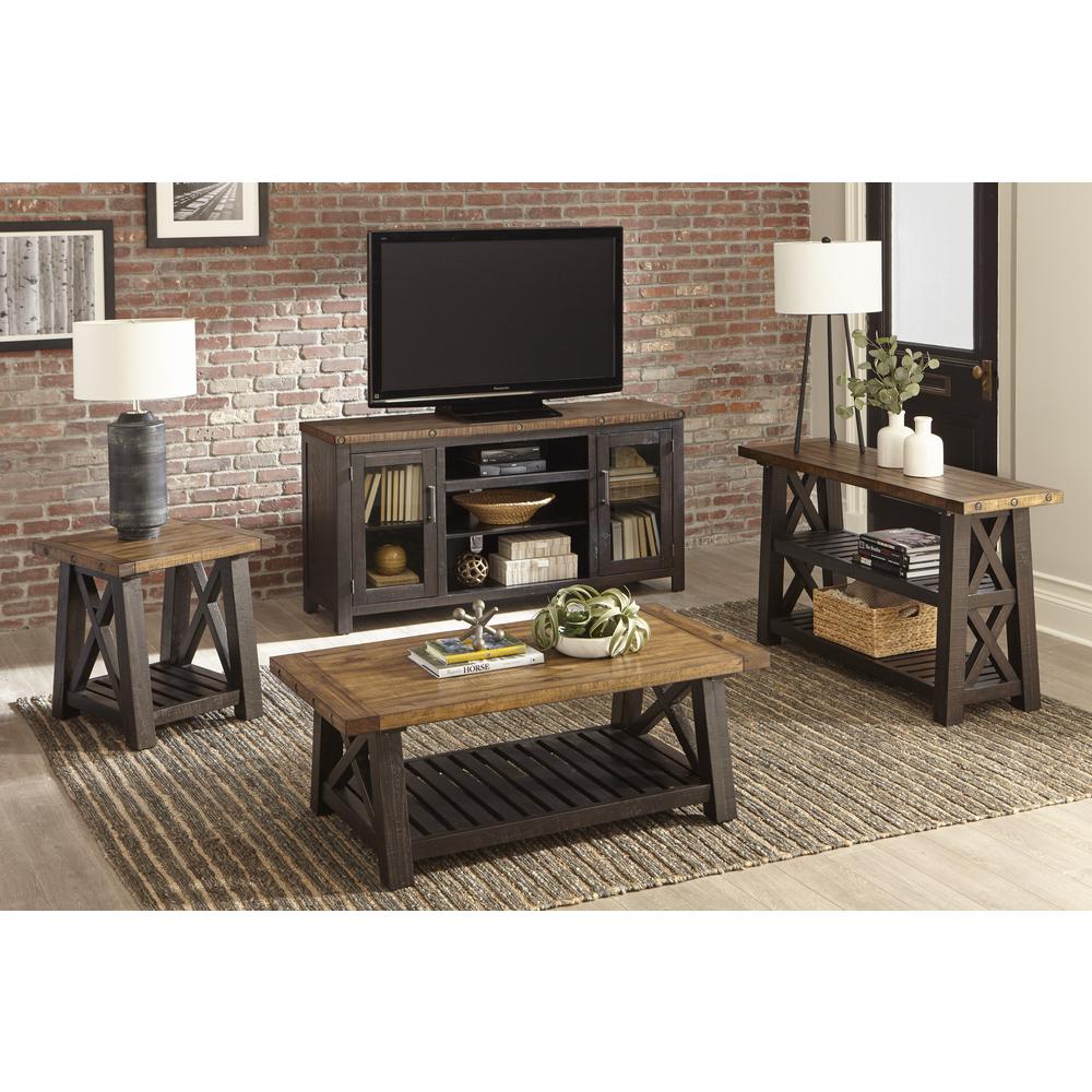 Martin Svensson Home Bolton TV Stand, Black Stain and Natural. Picture 14
