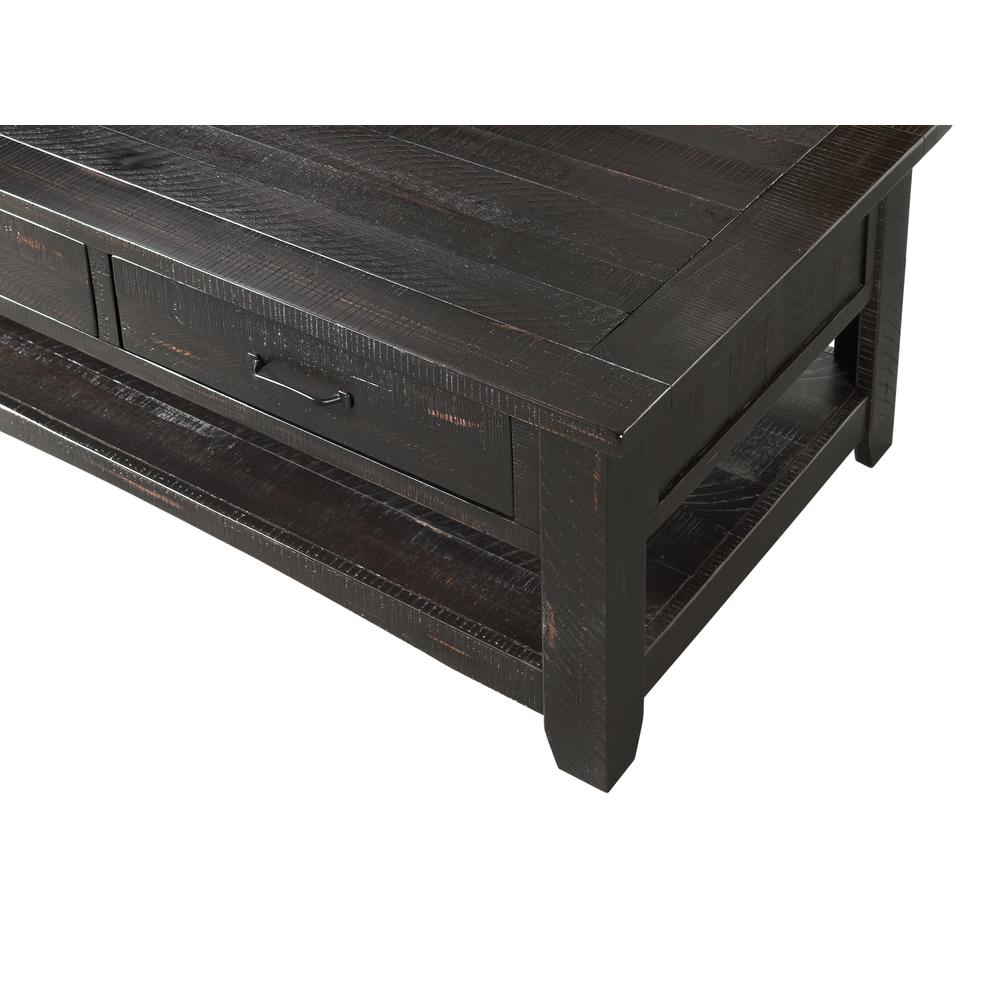 Martin Svensson Home Rustic Collection Coffee Table, Antique Black. Picture 2