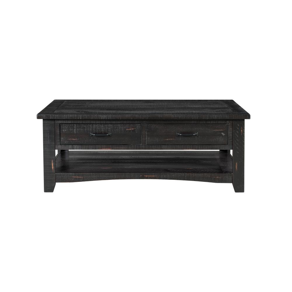 Martin Svensson Home Rustic Collection Coffee Table, Antique Black. Picture 3