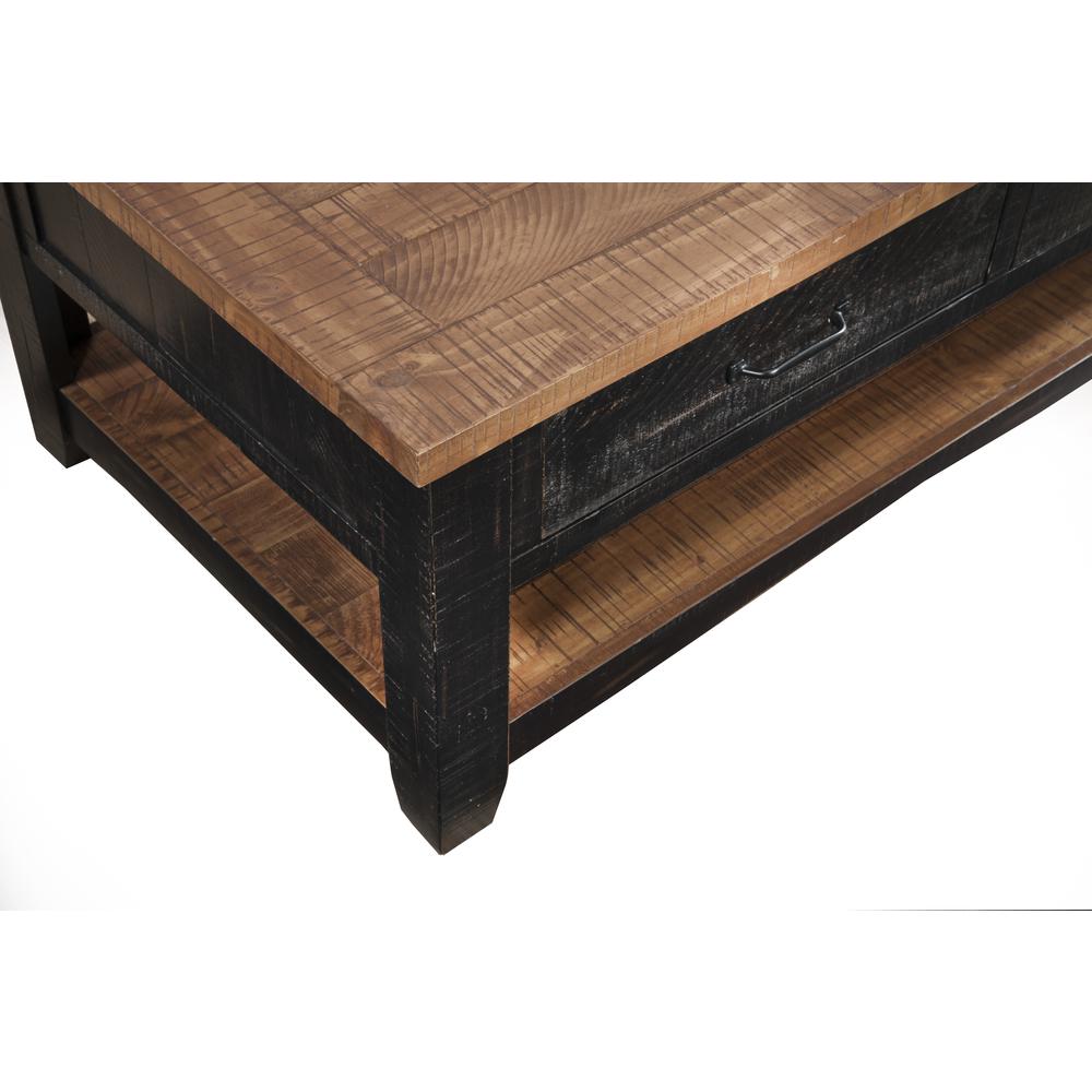 Martin Svensson Home Rustic Collection Coffee Table, Antique Black and Honey Tobacco. Picture 3