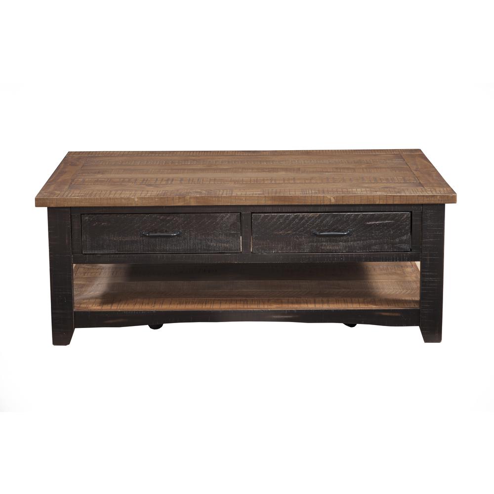 Martin Svensson Home Rustic Collection Coffee Table, Antique Black and Honey Tobacco. Picture 4