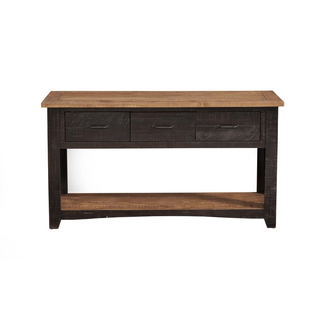 Martin Svensson Home Rustic Collection Sofa - Console Table, Antique Black and Honey Tobacco. Picture 5