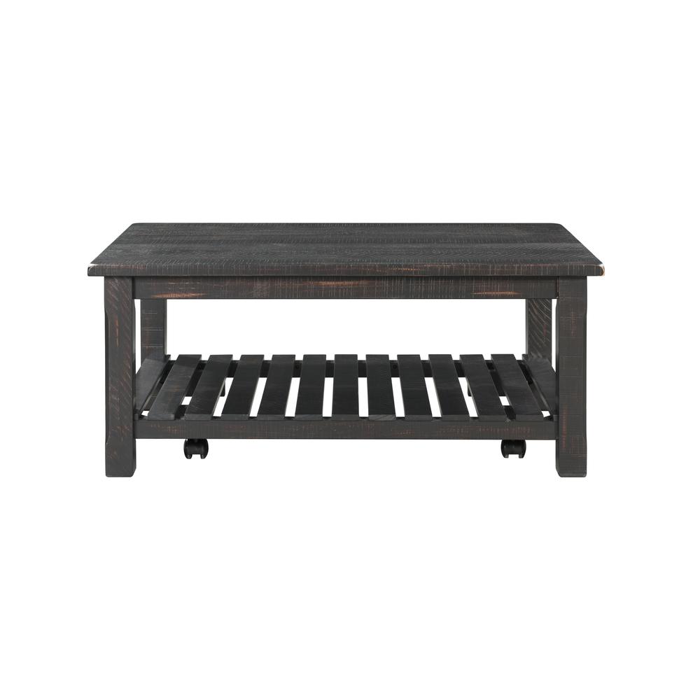 Martin Svensson Barn Door Collection Coffee Table, Antique Black. Picture 3