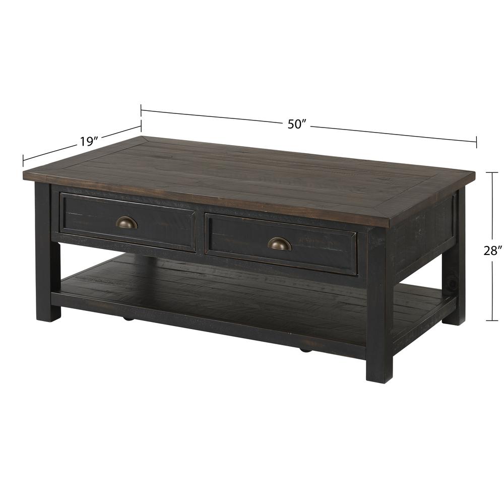 Martin Svensson Home Monterey Coffee Table, Black and Brown. Picture 4