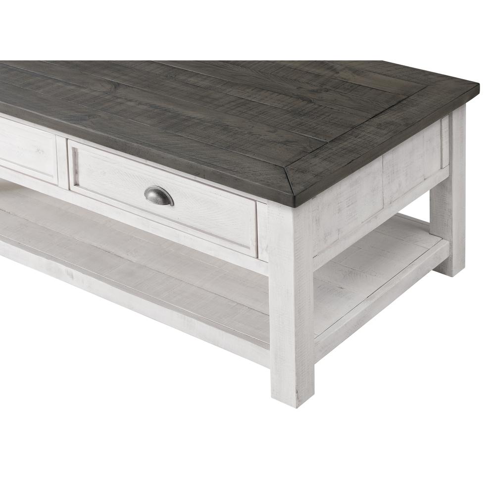 Monterey Coffee Table, White and Grey. Picture 2