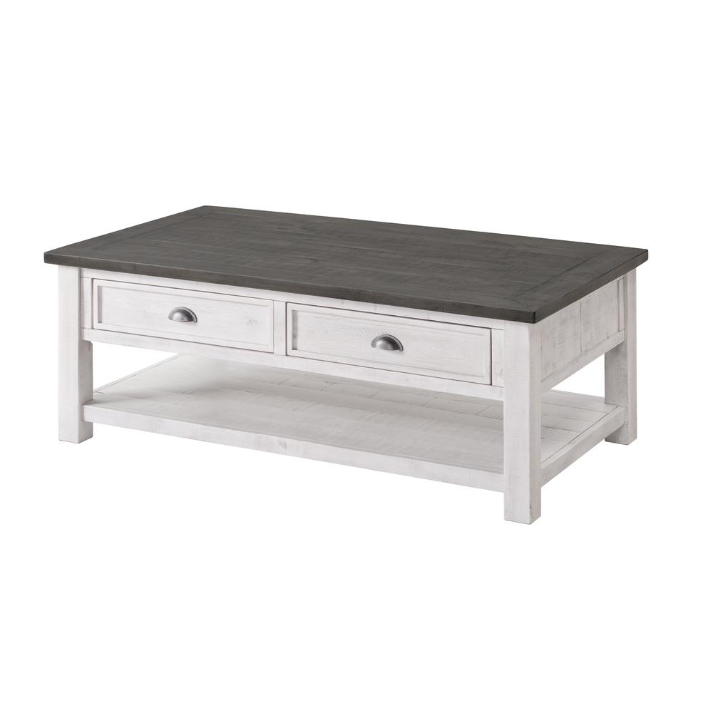 Monterey Coffee Table, White and Grey. Picture 1