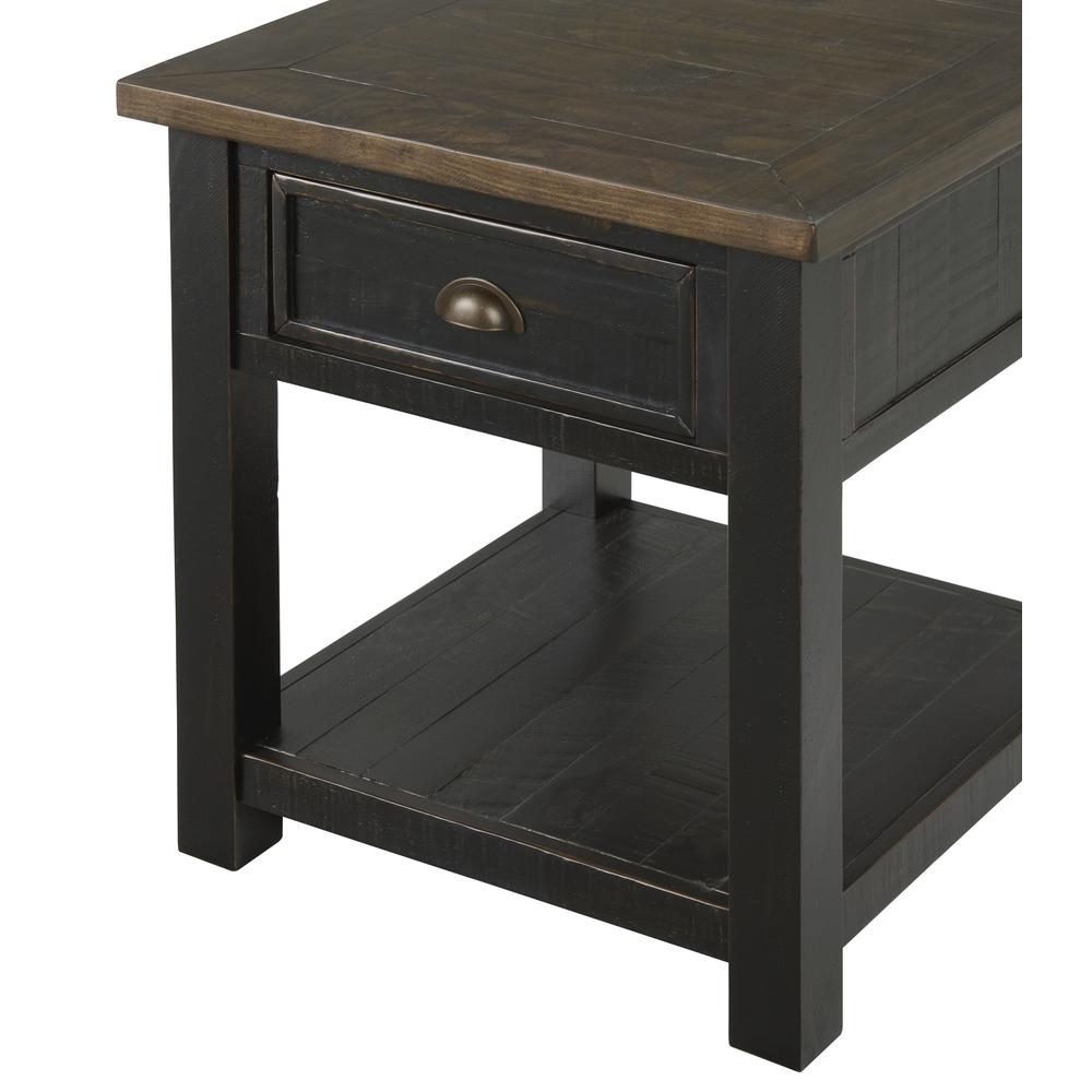Martin Svensson Home Monterey End Table, Black and Brown. Picture 3