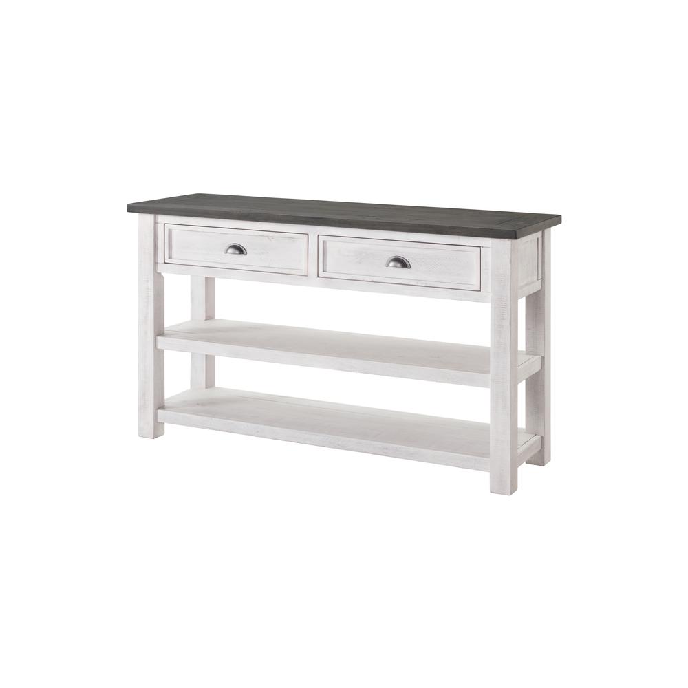 Monterey Sofa Console Table, White and Grey. Picture 1