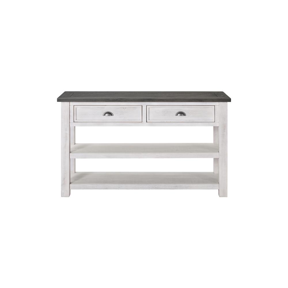 Monterey Sofa Console Table, White and Grey. Picture 3