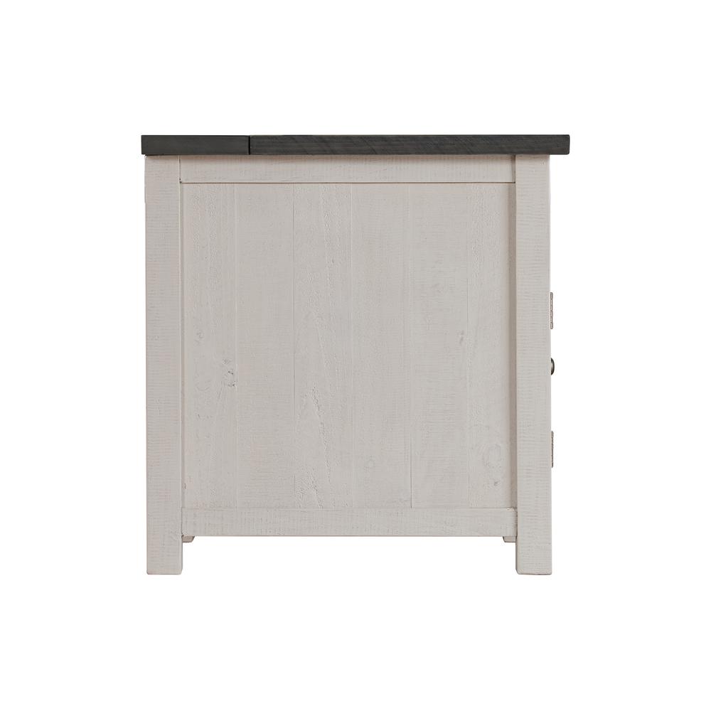 Martin Svensson Home Monterey Chairside Table, White and Grey. Picture 8