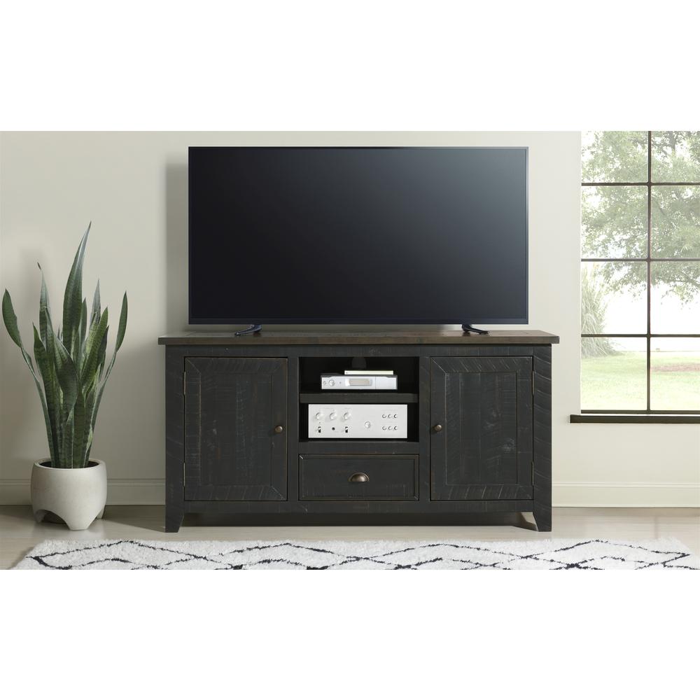 Martin Svensson Home Monterey 60" TV Stand, Black and Brown. Picture 7