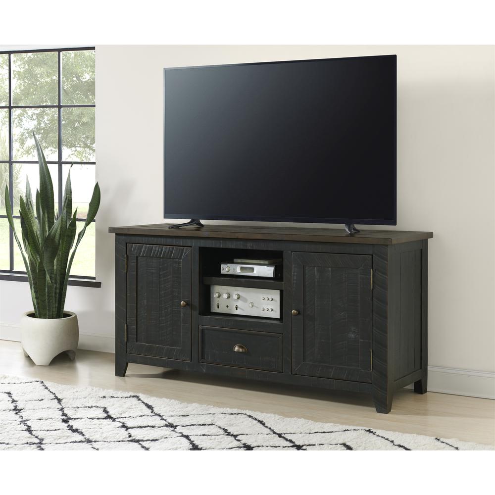 Martin Svensson Home Monterey 60" TV Stand, Black and Brown. Picture 5